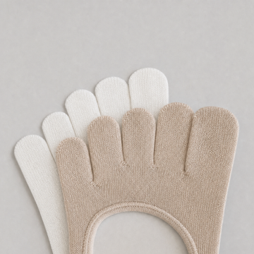 2er-Pack T&T Footies weiß/beige