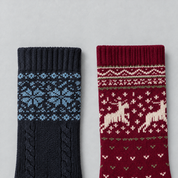 Snowflakes + Hossa weinrot